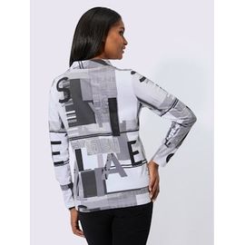 Sweatshirt 50% Coton - - Noir-Écru