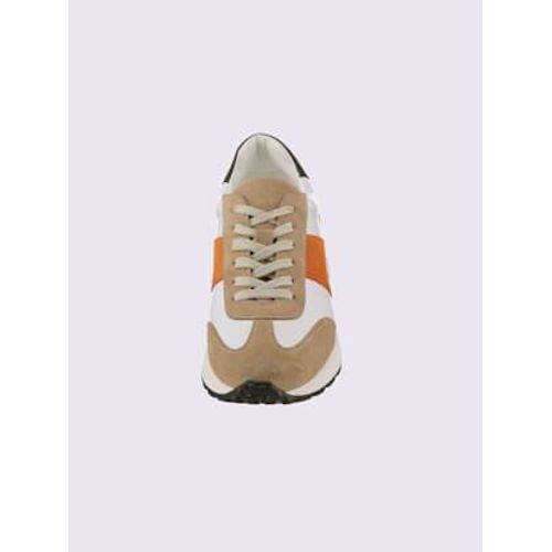 Baskets De Fabrication Portugaise Blanc Orange