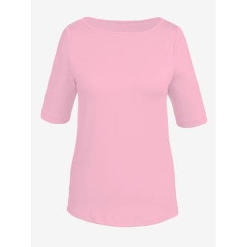 T-Shirt Encolure En U Féminine - - Rose