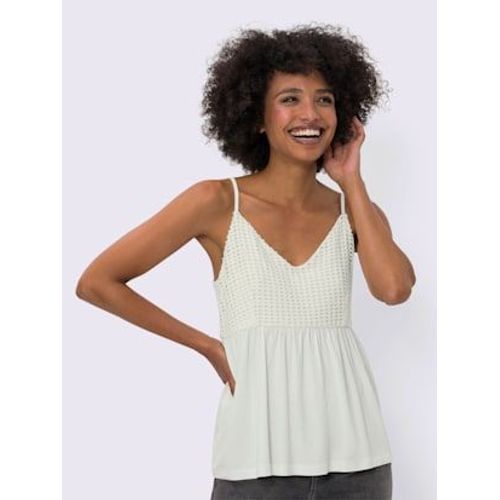 Débardeur Qualité Viscose Douce - Linea Tesini - Écru