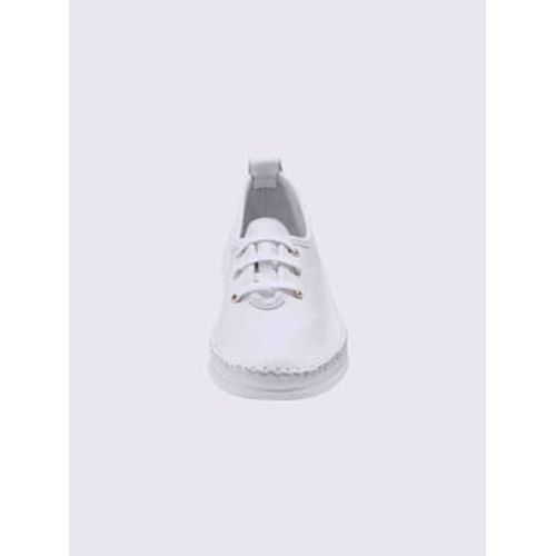 Chaussures Lacets Cuir Nappa De Vache Blanc