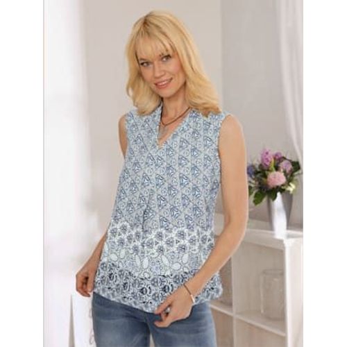 Débardeur Pure Viscose - Creation L - Bleu Foncé