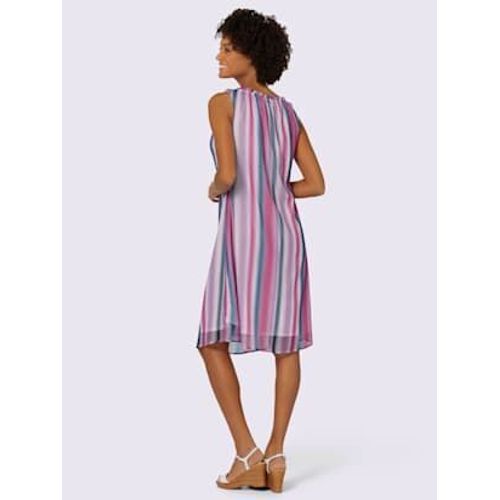 Robe De Loisirs Qualité Polyester Douce Et Fluide - Collection L - Fuchsia Imprimé
