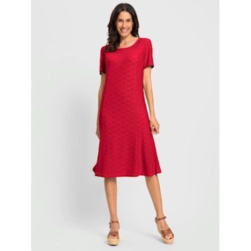 Robe En Jersey Polyester Recyclé - - Fraise