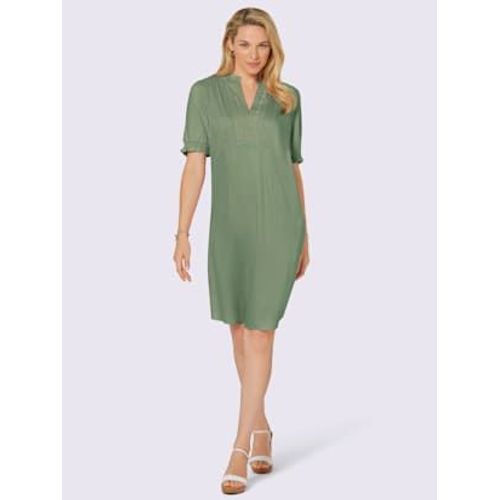 Robe Tissée Coupe Affinante - - Eucalyptus