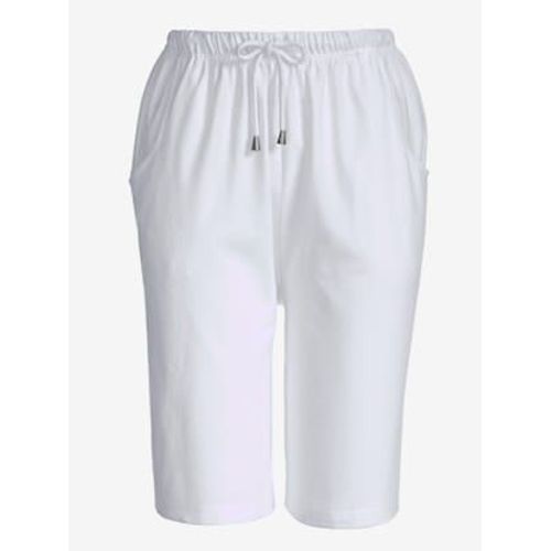 Bermuda Féminin À La Ceinture Élastique - - Blanc
