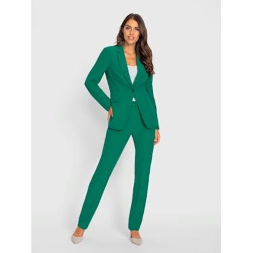 Tailleur Pantalon Coupe Droite - Ashley Brooke - Vert