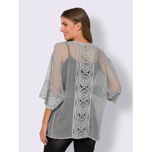 Veste Légère Dentelle Originale - Linea Tesini - Gris Clair