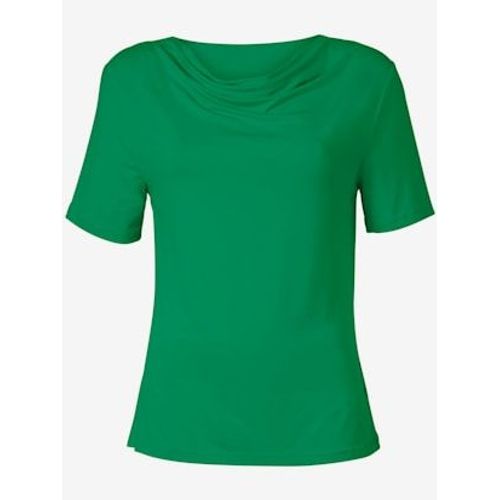 T-Shirt Féminin Élégant Col Bénitier - - Vert