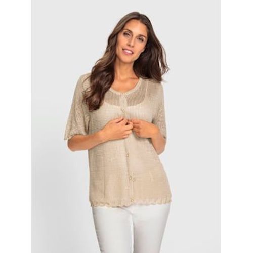 Veste En Tricot 90% Viscose - Ashley Brooke - Sable