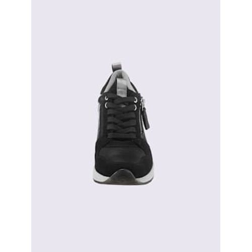 Baskets Cuir De B?uf Nappa Et Velours Noir