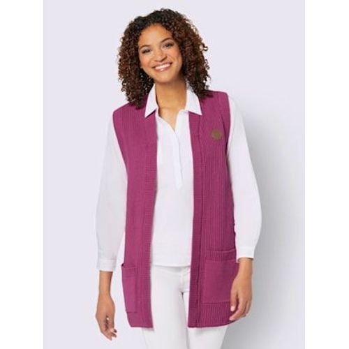 Gilet En Tricot Pur Coton - Collection L - Bruyère
