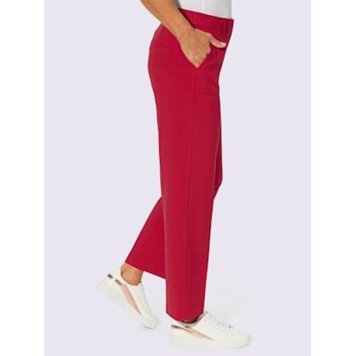 Pantalon Tailleur Avec Viscose - - Rouge