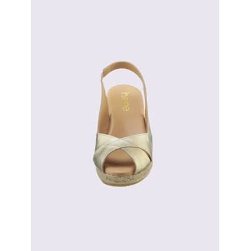 Sandales De Fabrication Espagnole - - Couleur Doré - 39