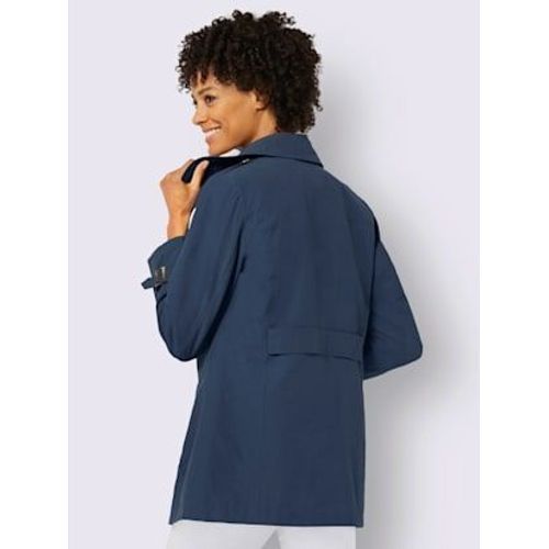 Trench-Coat 64% Coton - Collection L - Bleu Foncé