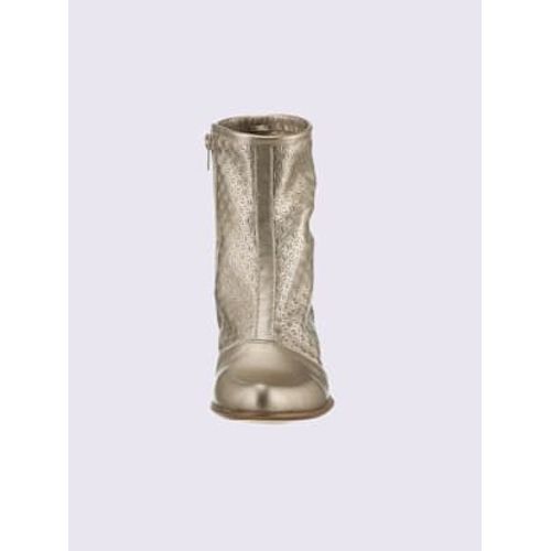Bottines De Fabrication Espagnole Couleur Bronze