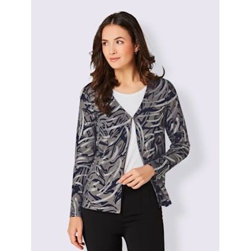Veste Légère Jersey Fin - Creation L Premium - Gris-Marine Imprimé