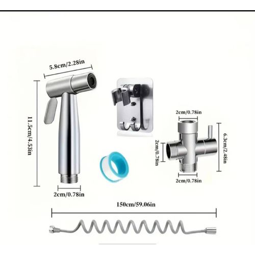 Stainless Steel Toilet Bidet Sprayer Set