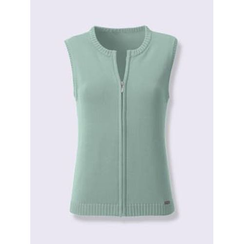 Gilet En Tricot 50% Coton - Collection L - Menthe