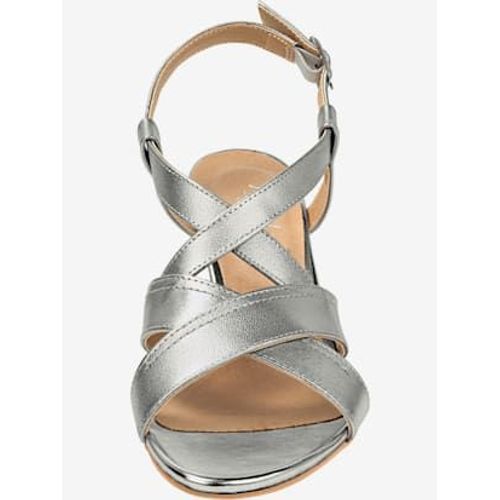 Sandales Cuir Extra Doux - - Couleur Argent - 39