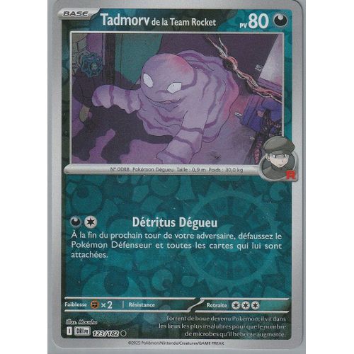 Carte Pokémon - Tadmorv De La Team Rocket - 123/182 - Ev10 Rivalités Destinées