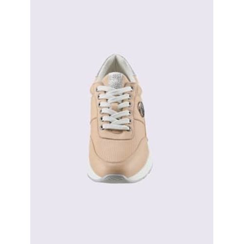 Baskets De Fabrication Portugaise Nude Couleur Argent