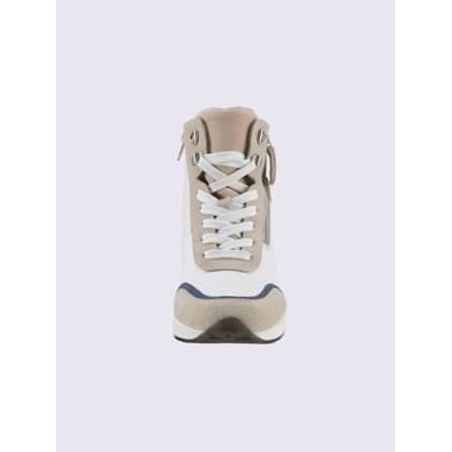 Bottines Compensées De Fabrication Portugaise - - Blanc-Beige - 41