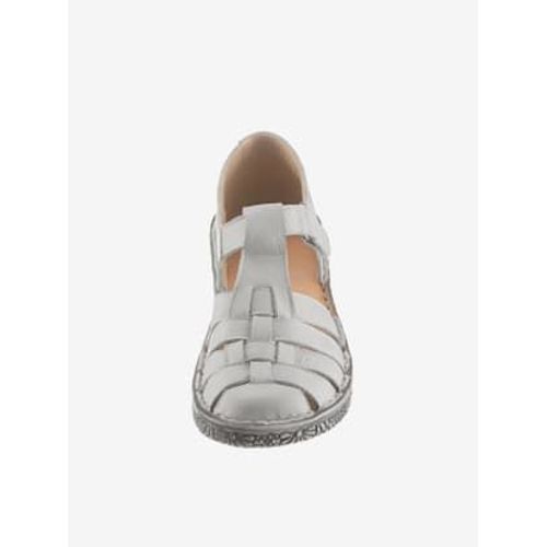 Chaussures À Bandes Auto-Agrippantes Largeur G* - Loretta - Écru - 42