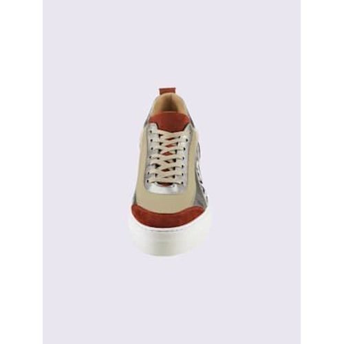 Baskets De Fabrication Portugaise Rouge Foncé Multicolore