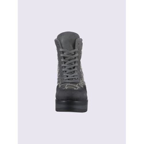 Bottines Lacets De Fabrication Espagnole Gris Métallisé