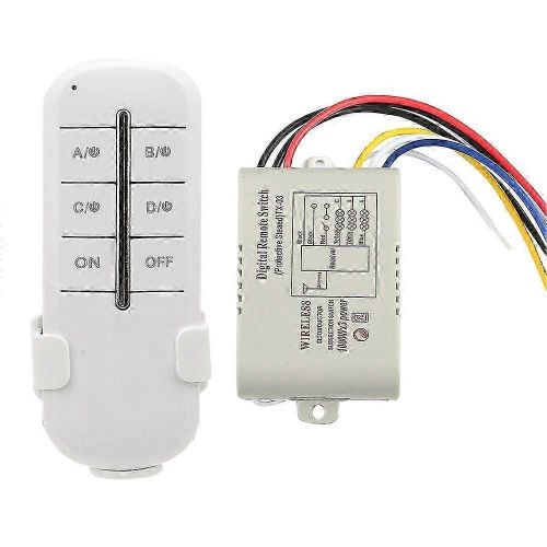 ON/OFF AC180-240V Récepteur Sans Fil Lampe Lumière RF Télécommande Interrupteur (3 voies 3 * 1000W)