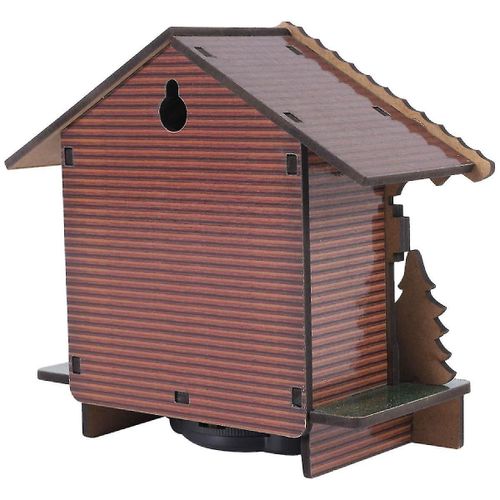 Weather House, Weather House avec homme et femme, Wood Chalet Baromètre Thermomètre et Hygromètre W
