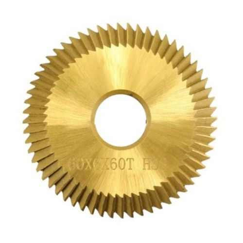 Lame de coupe de clé 60x6x16x60t Étain Coating Hss Key Cutting Machine Cutter Serrurier Tool Key Duplicat