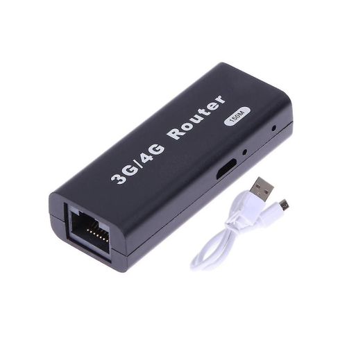 Mini Portable 3G / 4G Wifi Wlan Hotspot Wifi Hotspot 150mbps Rj45 Usb Wireless Router avec câble USB