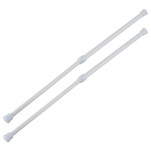 2x tige de douche télescopique rideau de douche tringle télescopiqu...