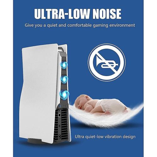Ventilateur De Refroidissement Compatible Avec Ps5 Console Température Exhausteur Usb Ventilateur De Refroidissement Externe Compatible Avec L'esprit