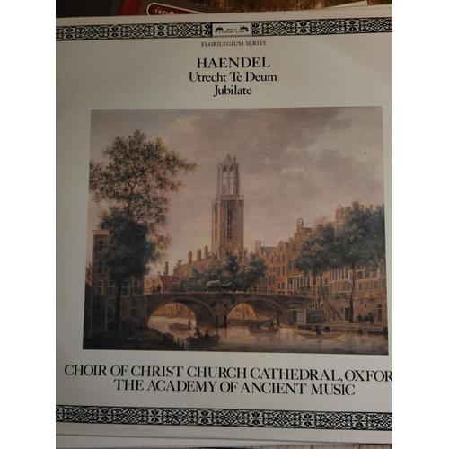 Haendel Vinyle Utrecht Te Deum - Jubilate Choir Of Christ Church Cathedral Oxford The Academy Of Ancient Music Simon Preston Disque Oiseau-Lyre Ba-365
