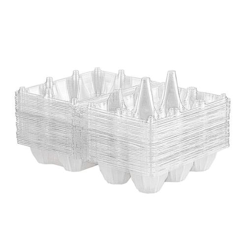 36pcs Boîtes d'?ufs en plastique transparent Porte-oeuf Conteneur de stockage Plateau d'oeufs pour pâturage familial, réfrigération