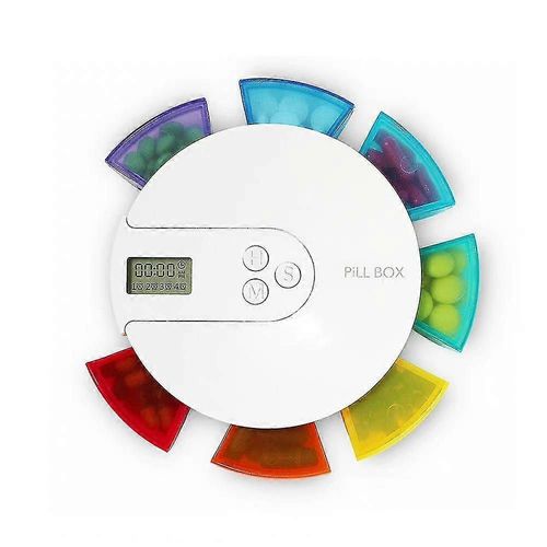 7 Jours Distributeur Automatique De Pilules Avec Réveil Boîte À Pilules Hebdomadaire Gestionnaire Électronique De Médicaments 
