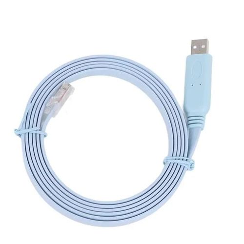 Câble USB vers RJ45 HURRISE - Câble de Console USB vers RJ45 - Blanc - 1,8 mètres - Plug and Play