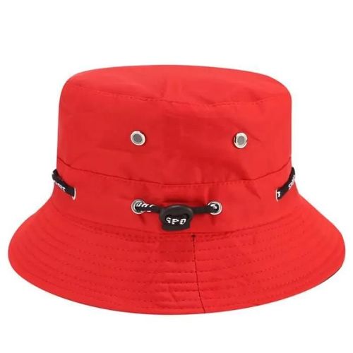 Rouge - Chapeau De Soleil Anti-Uv Homme Femme Bob Chapeau Rouge