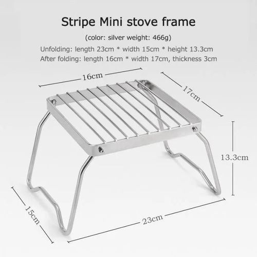 Réchaud,Support de Barbecue pliant en acier inoxydable, Poêle de Camping Portable, Four de camp, Support de BBQ - A[C88316459]