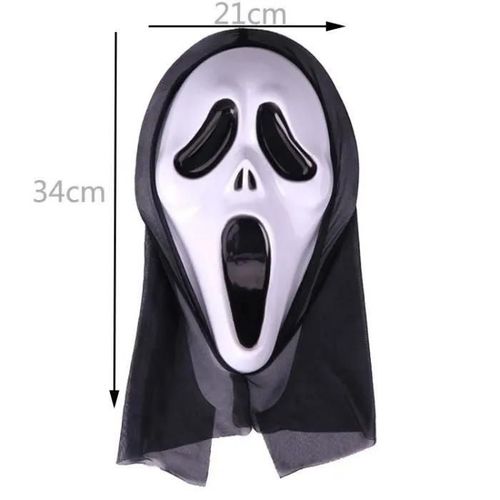 Masque fantôme - Accessoire de costume - Halloween - Latex naturel - Confortable - Mixte