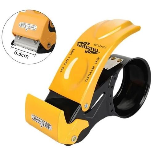 Dévidoir de Ruban Adhésif Manuel Professionnel d\'emballage en métal - Pour Rouleaux Jusqu\'à 60 mm de Large