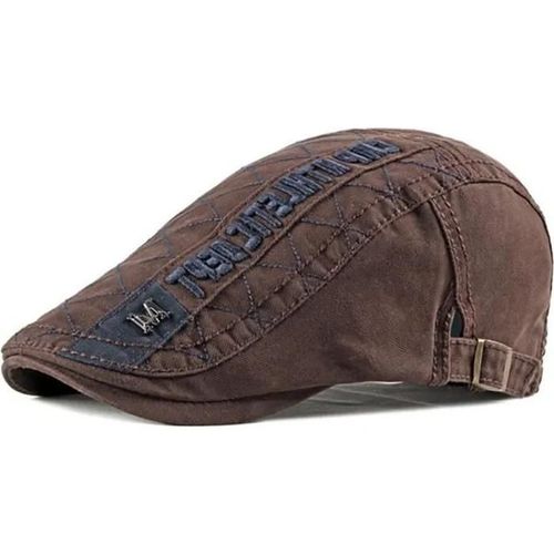 Saison D\'automne Et D\'hiver Béret Homme Conception De Détail Béret Homme Cuir Garder Au Chaud Casquette Plate Homme 41