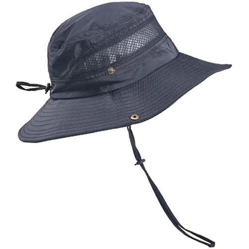 Noir - Chapeau De Soleil - Pliable - Noir - Large Bord - Anti Uv - Pour Homme - Outdoor