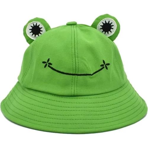 Blanc - Chapeau De Soleil En Coton Pour Femme - Bob Grenouille - Pliable - Blanc