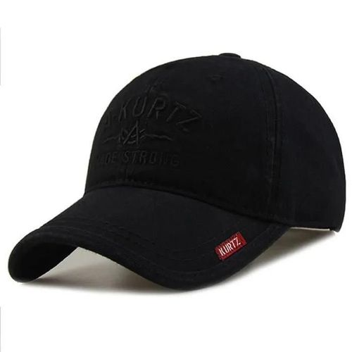 Casquette,Chapeaux De Soleil En Coton Pour Hommes,Casquette À Visière,Décontractée,Grande Taille 56-62cm - Type Black