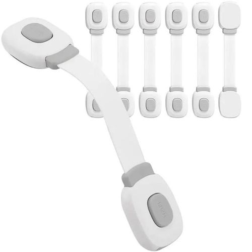 Bloc Porte Securite Bebe 6 Pièces, Bloque Tiroir Placards Loquets Et Frigo Securite Placard Enfant Protection Bebe Maison