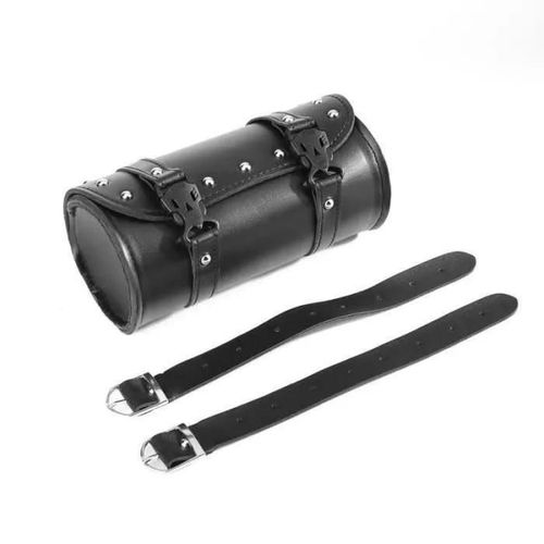 Jsf12247-Leshp Motorcycle Pu Leather Tool Bag Luggage Saddlebag Roll Barrel Storage Bag